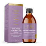 Private label liquid hyaluronic acid skin booster with high- and low-molecular-weight hyaluronic acid and blueberry flavor, developed to support skin hydration and a fresh, radiant appearance, available under your own brand by Galex Lab.