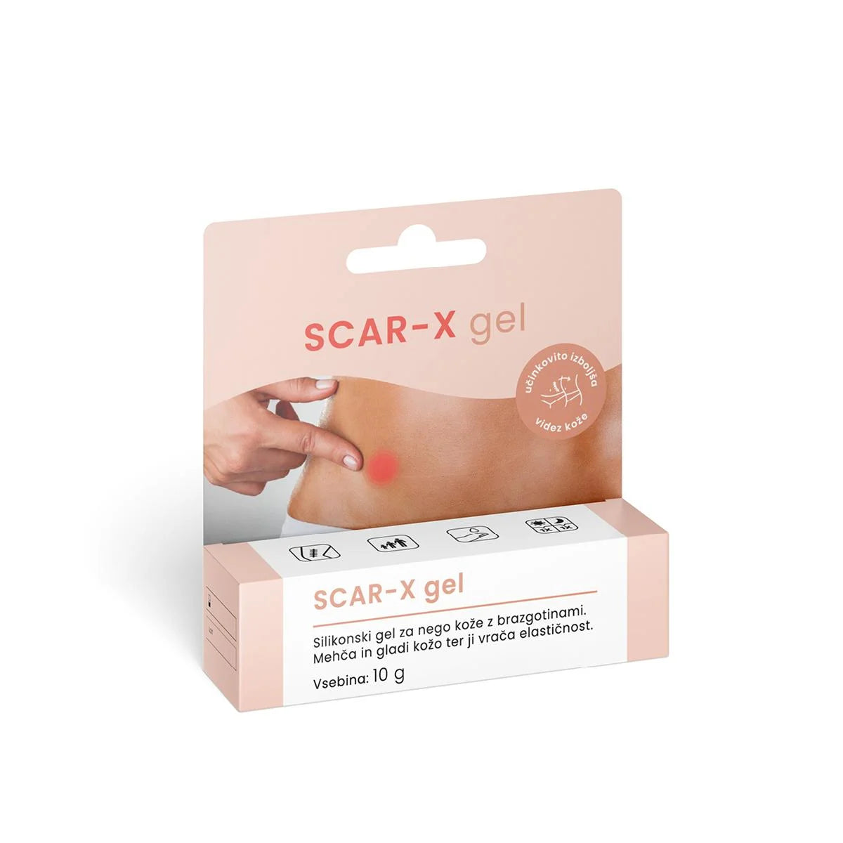 Private label scar care gel, developed to soften and smooth scarred skin, improve elasticity and help maintain skin moisture balance, available under your own brand by Galex Lab.